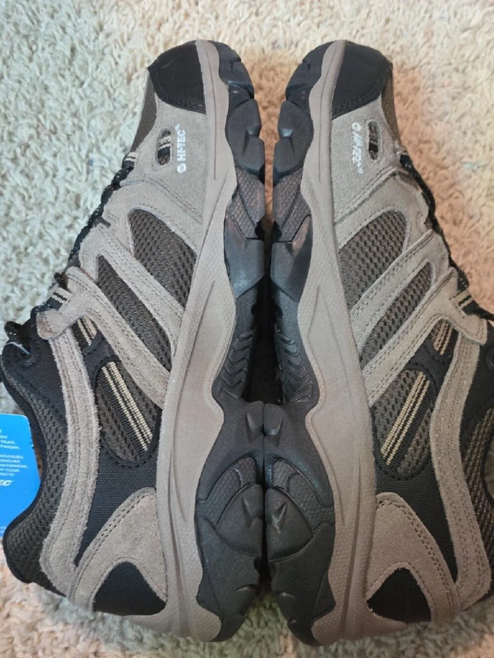 Hi-Tec Men's Gray and Black Trail Sneakers Size 12 NWT